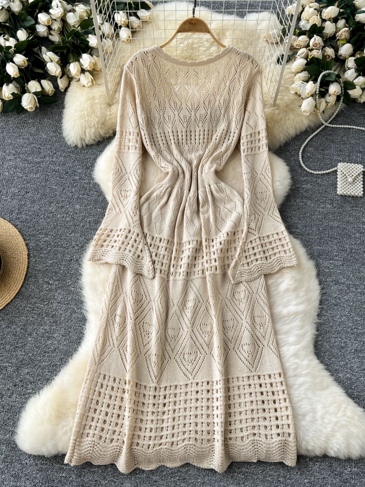 Your new addiction knitted dress & camisole KD334 images